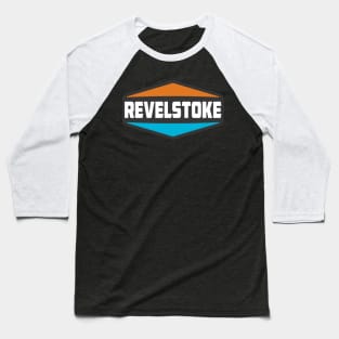 Skiing Revelstoke Canada Ski Baseball T-Shirt